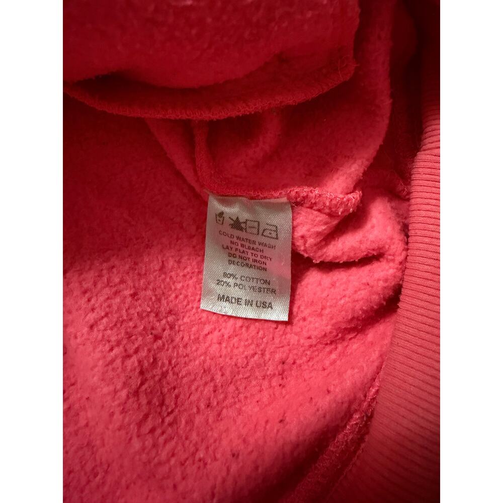 Modern Streetwear Lonely Ghost Neon Pink Logo Hoodie Made USA Women's Large - Picture 6 of 6